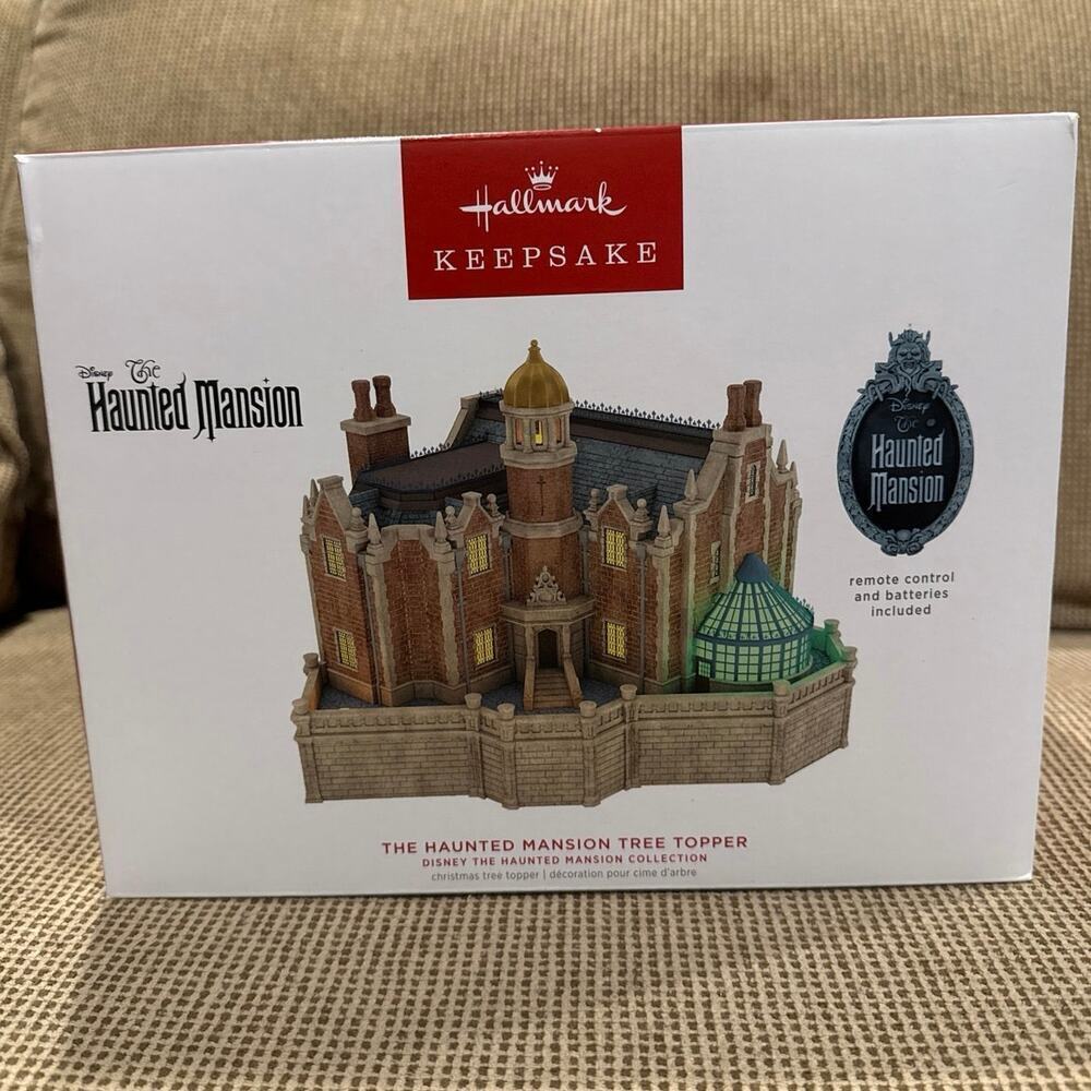 NIB Hallmark Disney The Haunted Mansion Collection Keepsake Musical Tree Topper